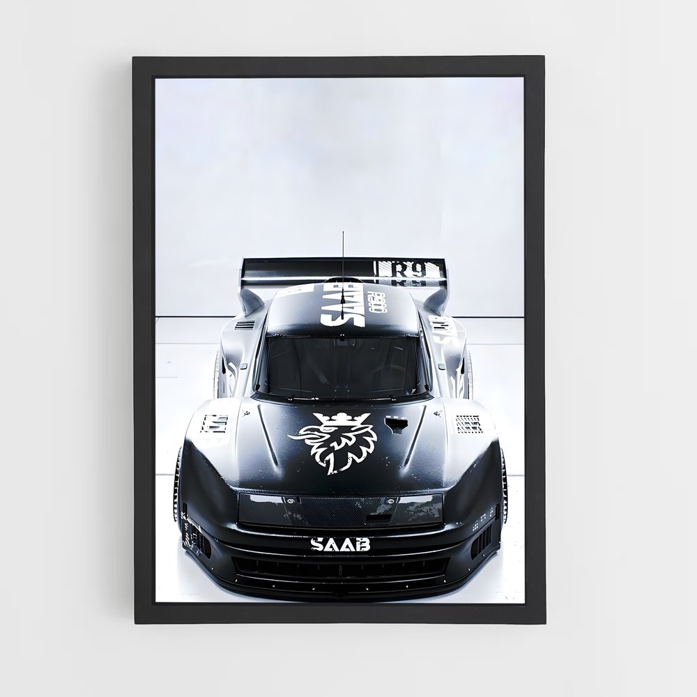Poster Saab Noir et Blanc (vue 2)