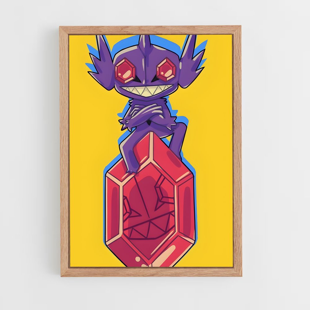 Poster Sableye et le Cube Rouge – affiche Pokemon (vue 4)