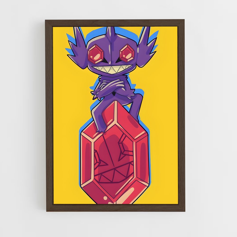 Poster Sableye et le Cube Rouge – affiche Pokemon (vue 5)