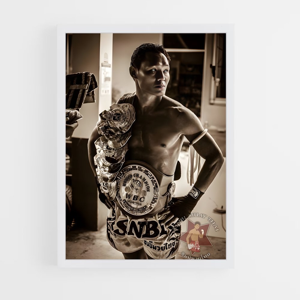 Poster Champion de Ring – affiche Muay Thai (vue 3)