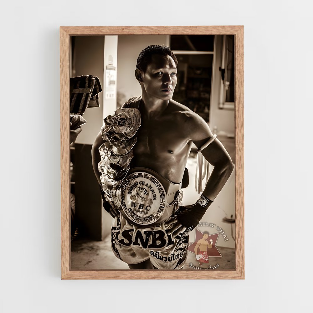 Poster Champion de Ring – affiche Muay Thai (vue 4)