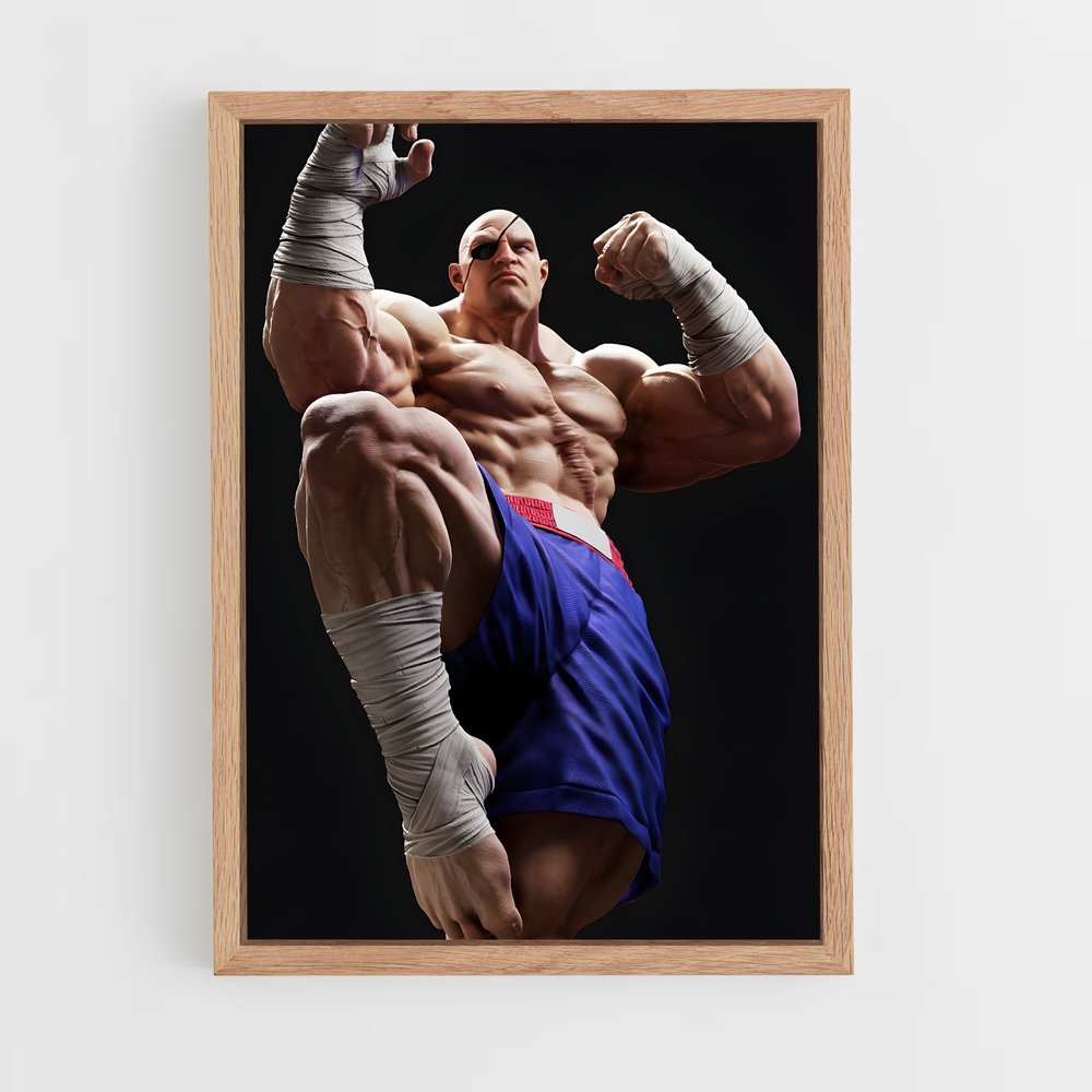 Poster Muscle Titan – affiche Street Fighter (vue 4)