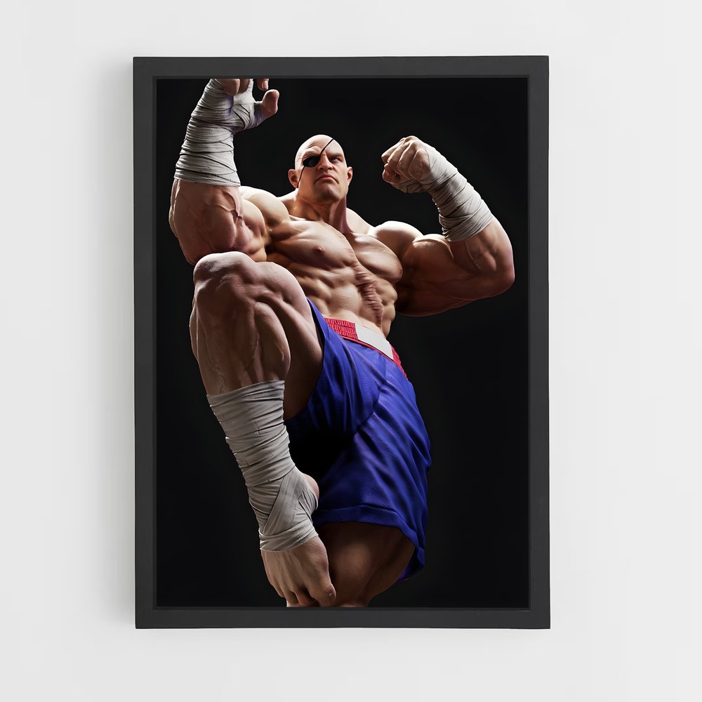 Poster Muscle Titan – affiche Street Fighter (vue 2)