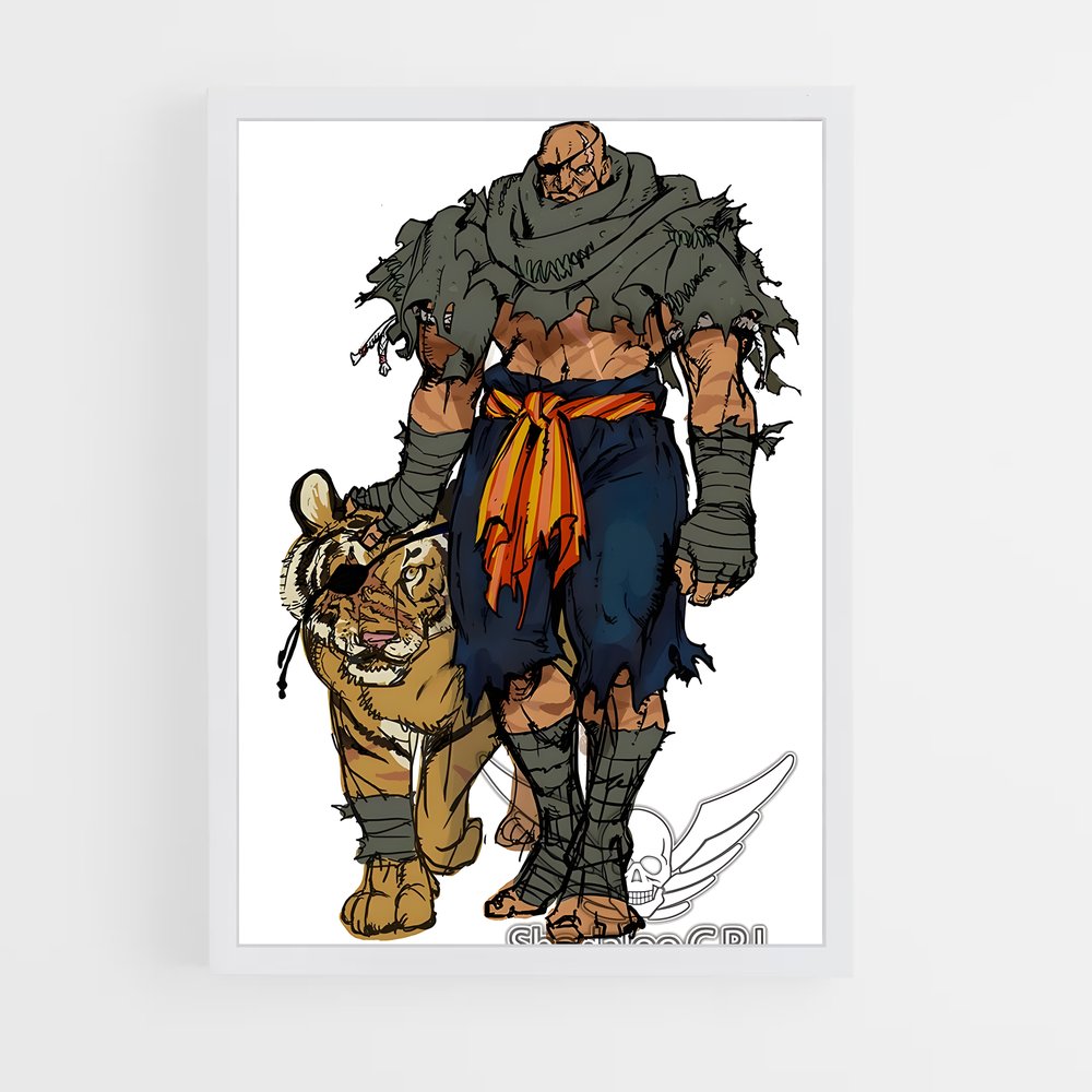 Poster La Force du Tigre – affiche Street Fighter (vue 3)