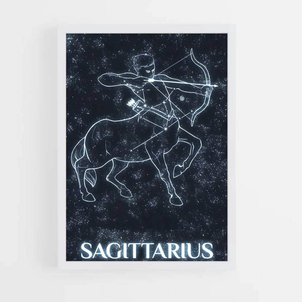 Poster Brillant Sagittaire – affiche Constellations (vue 3)