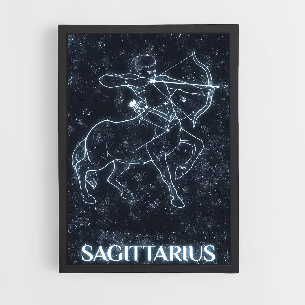 Poster Brillant Sagittaire – affiche Constellations (vue 2)