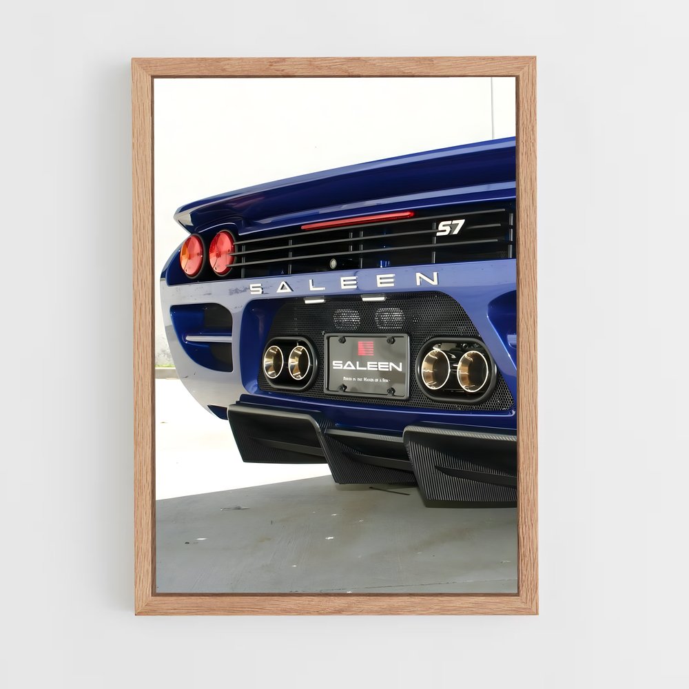 Poster Turbo Blue – affiche Saleen (vue 4)