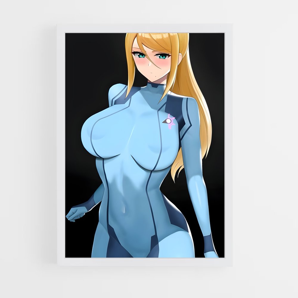 Poster Samus Aran – affiche Super Smash Bros (vue 3)