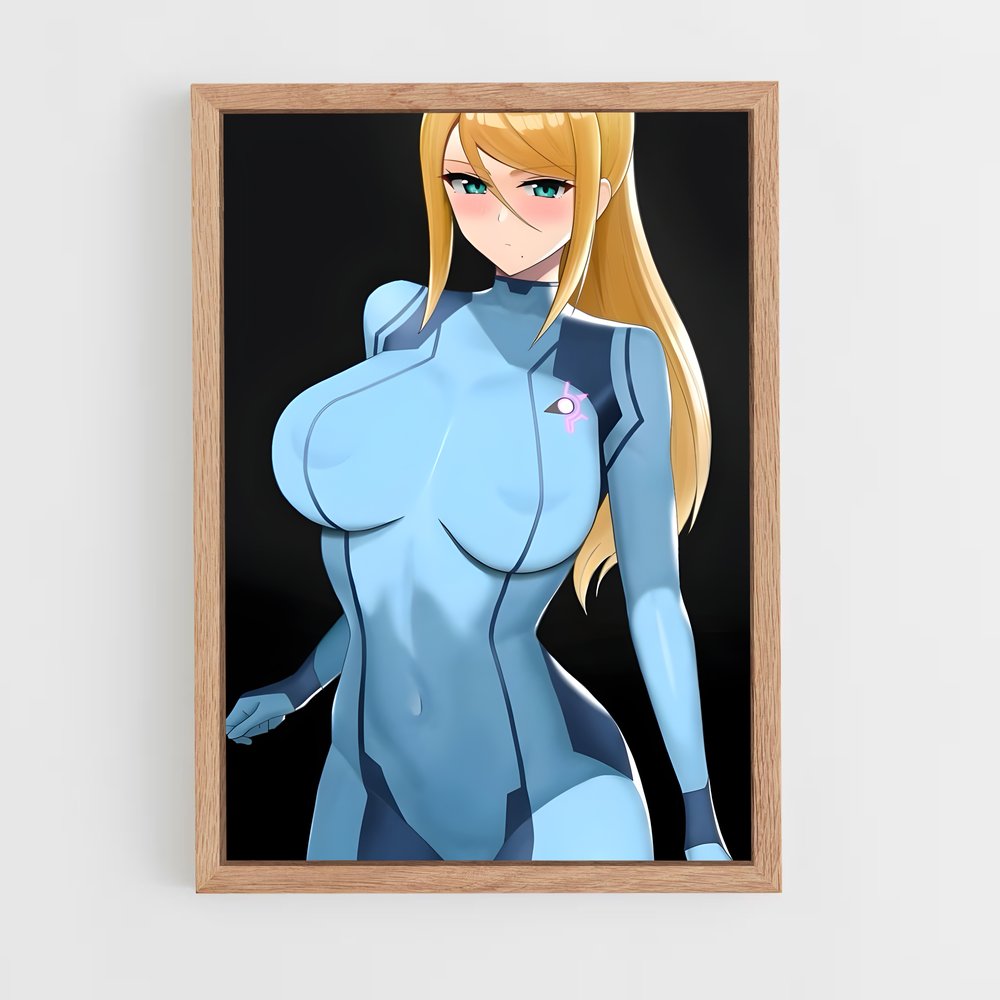 Poster Samus Aran – affiche Super Smash Bros (vue 4)