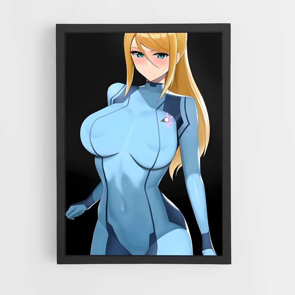 Poster Samus Aran – affiche Super Smash Bros (vue 2)