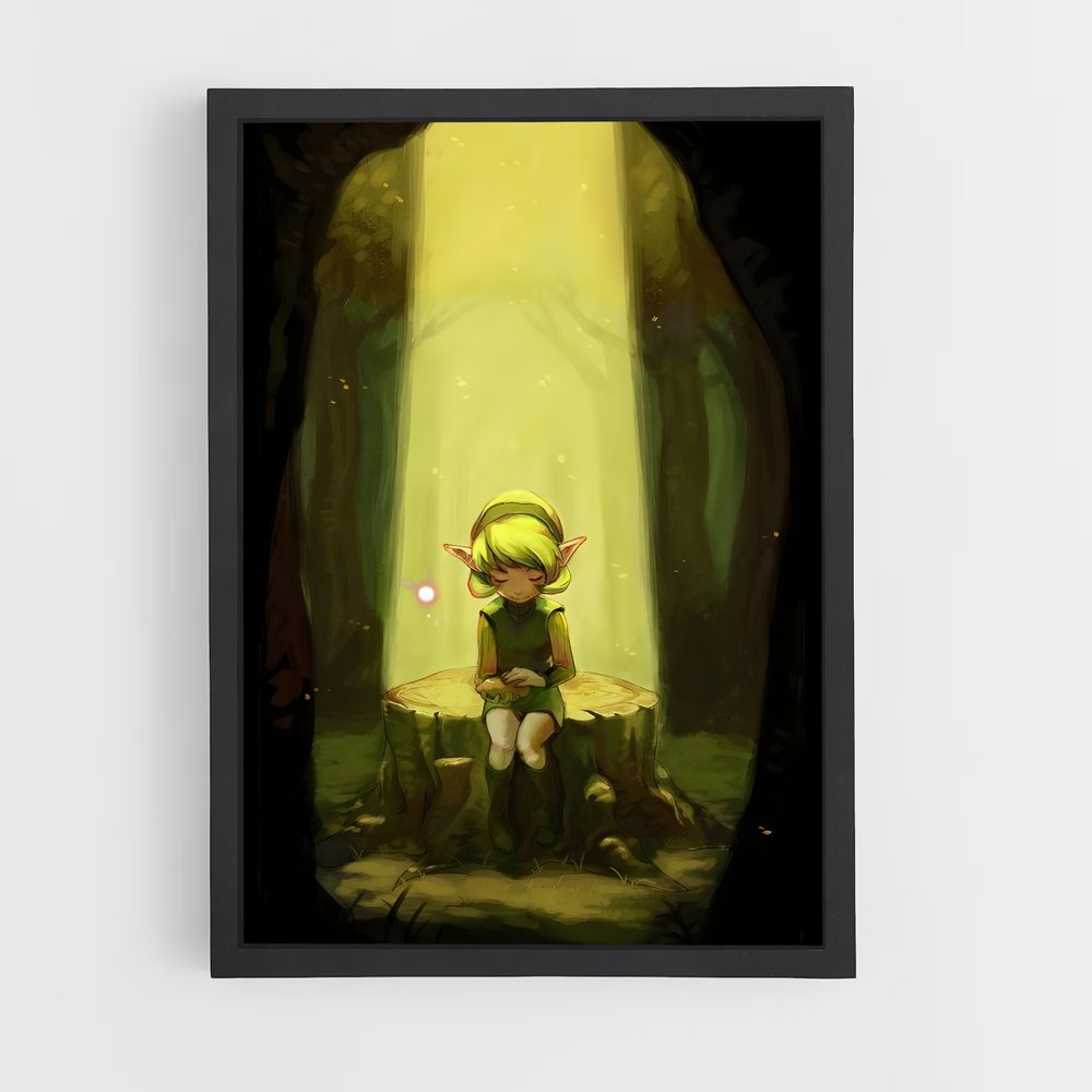 Poster L'Épopée de Saria – affiche Zelda (vue 2)
