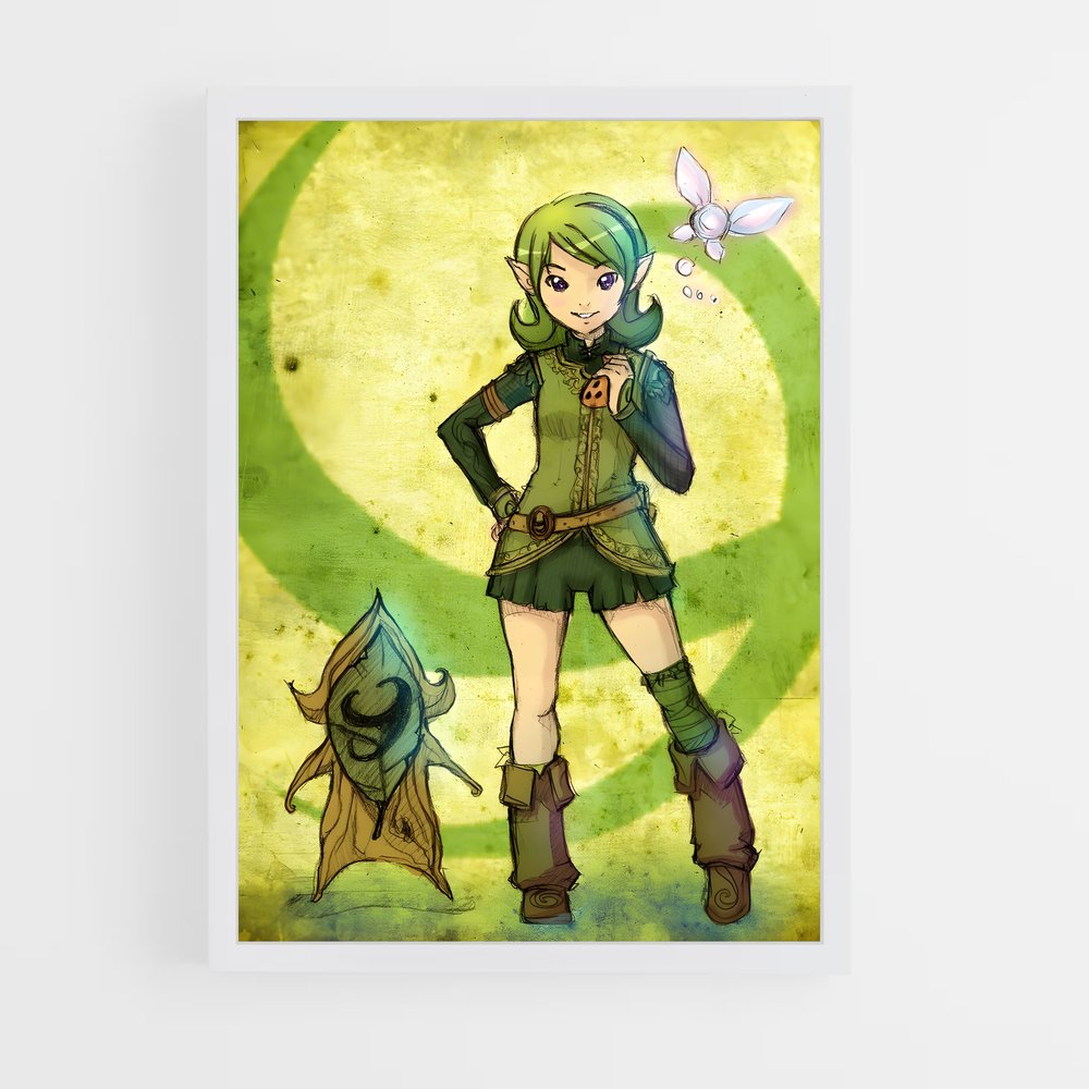 Poster L'Oiseau de Saria – affiche Zelda (vue 3)