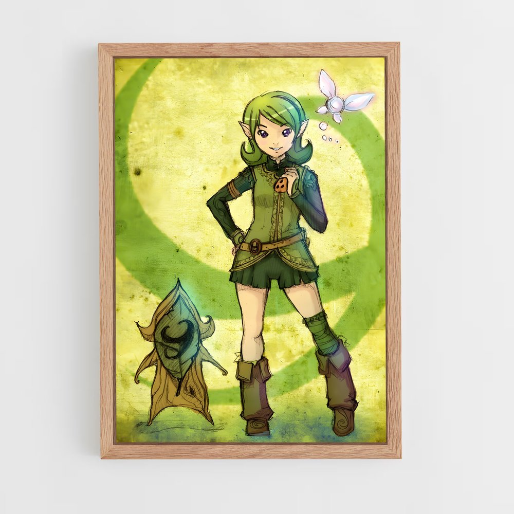 Poster L'Oiseau de Saria – affiche Zelda (vue 4)