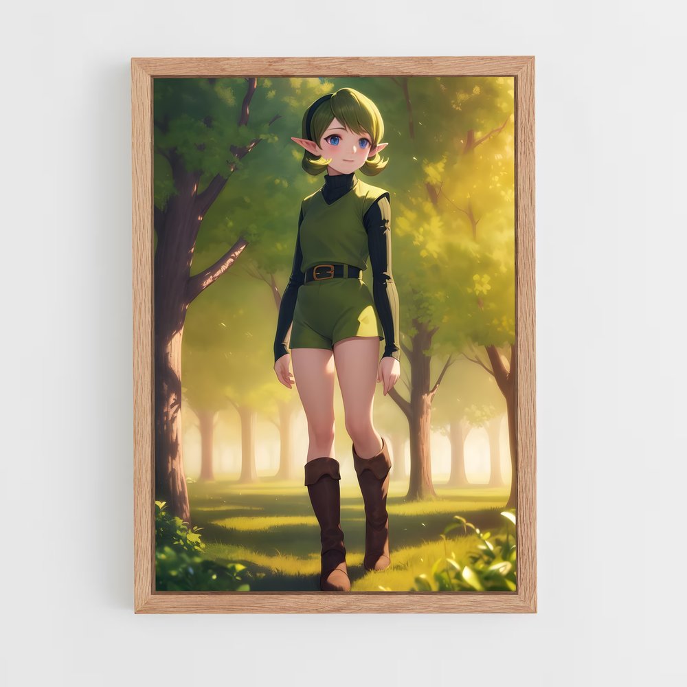 Poster Saria Nature – affiche Zelda (vue 4)