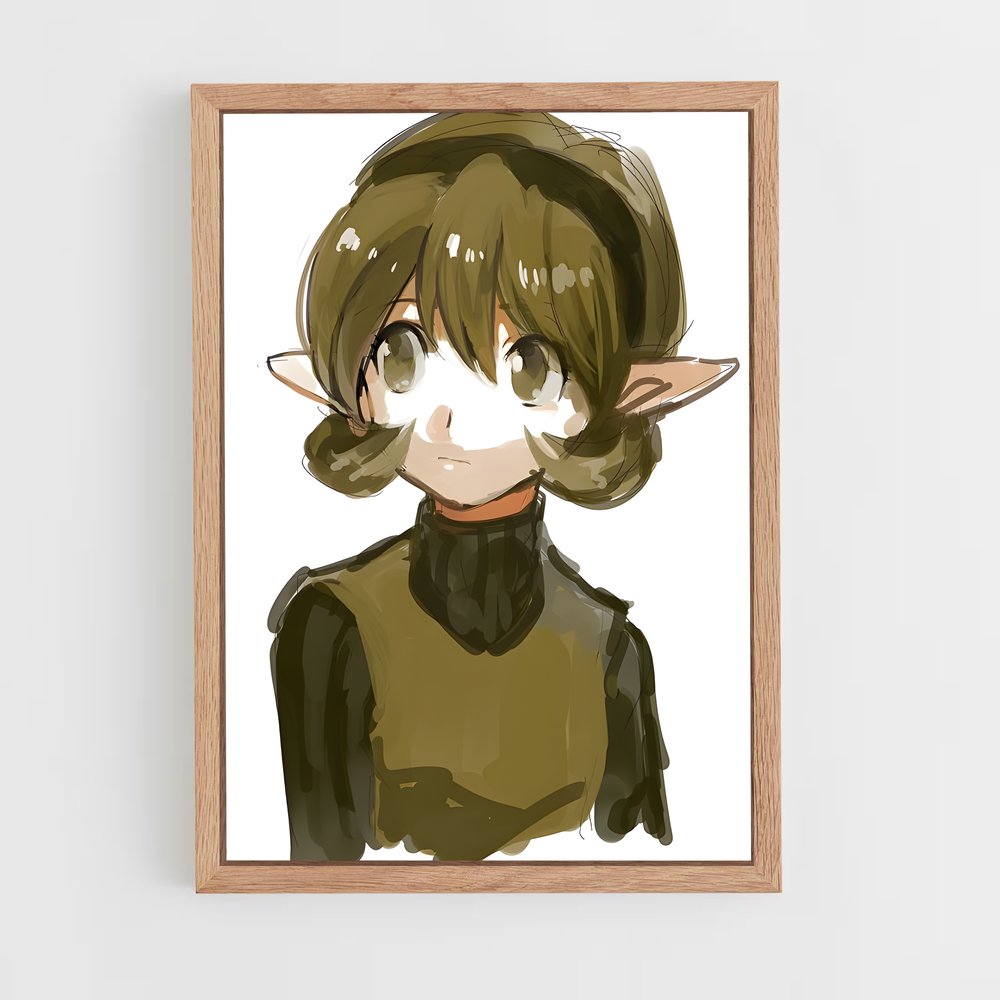 Poster Fille des Rêves – affiche Zelda (vue 4)