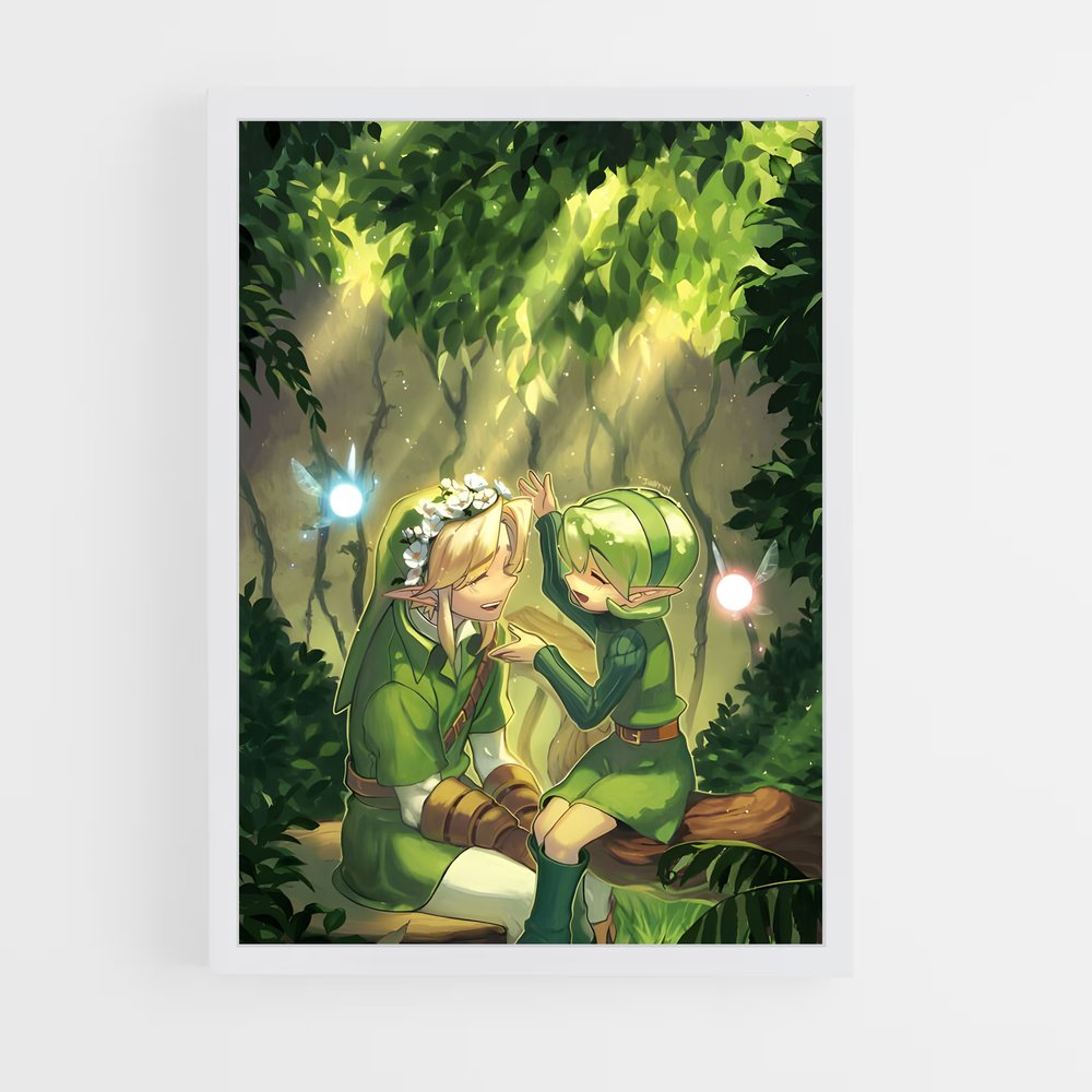 Poster La Légende de Saria – affiche Zelda (vue 3)
