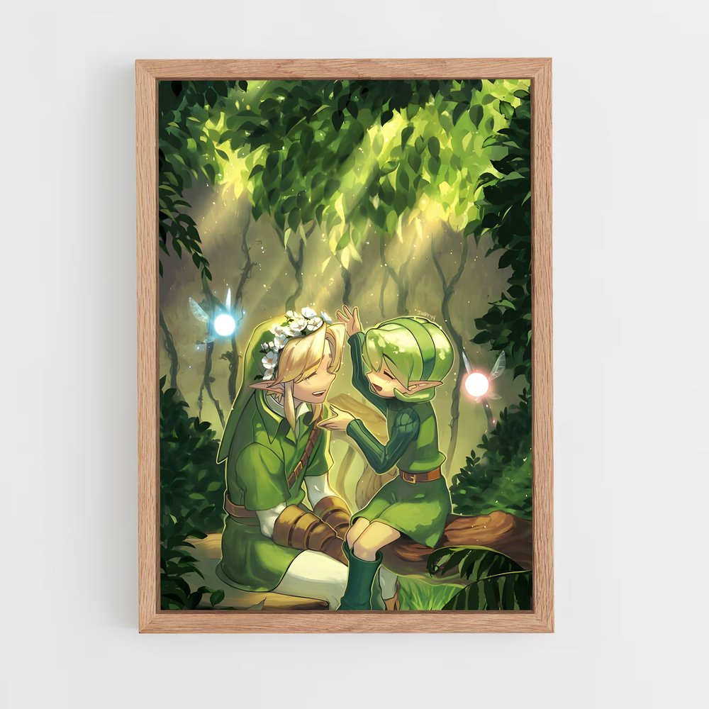 Poster La Légende de Saria – affiche Zelda (vue 4)