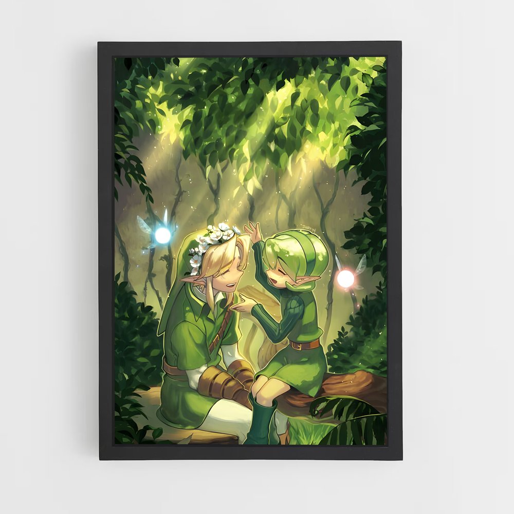 Poster La Légende de Saria – affiche Zelda (vue 2)