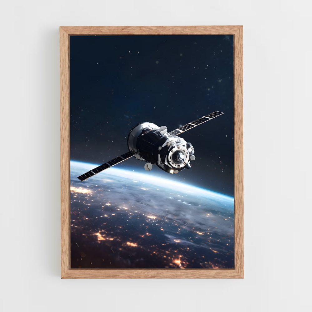 Poster Satellite Éblouissant – affiche Astronomie (vue 4)