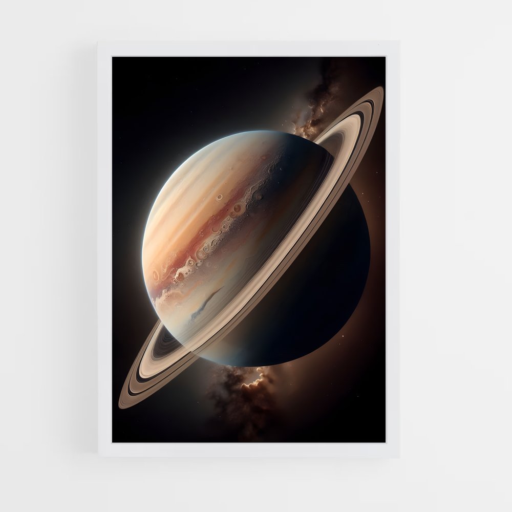 Poster Saturne magnifique – affiche Système solaire (vue 3)