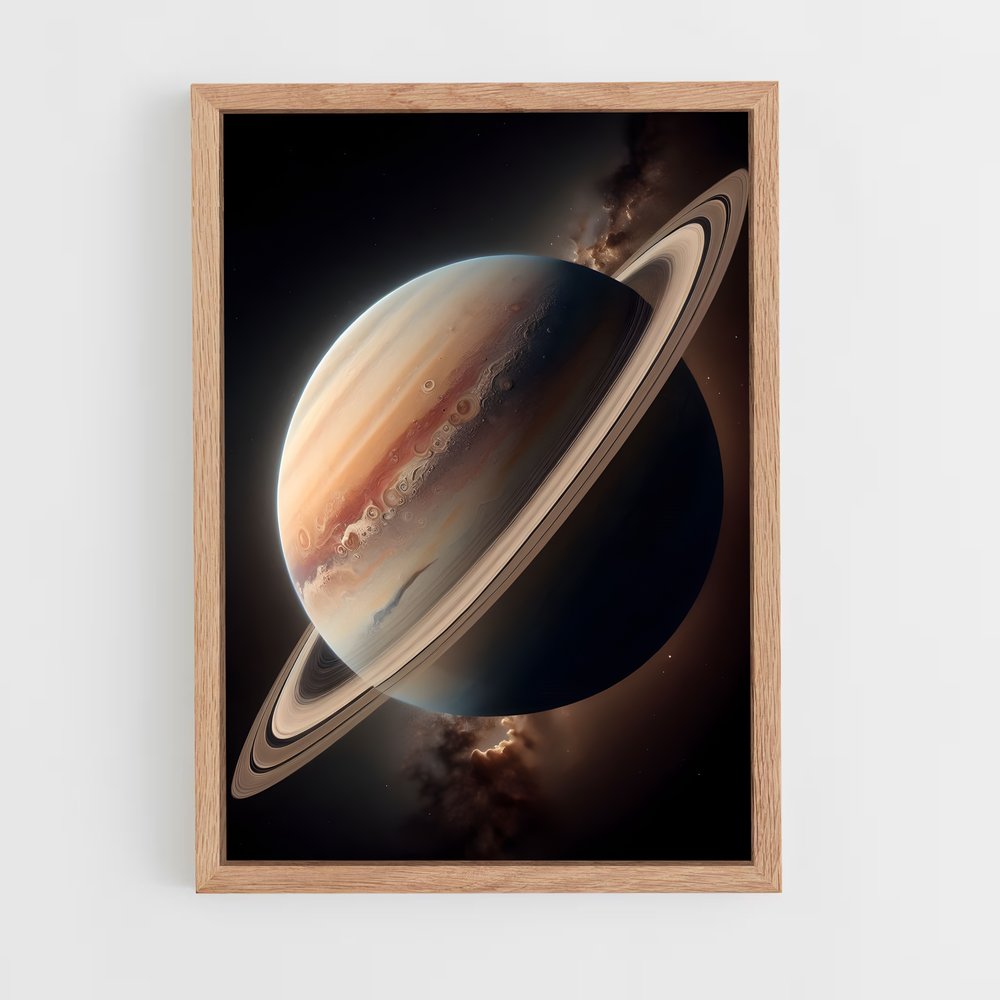 Poster Saturne magnifique – affiche Système solaire (vue 4)