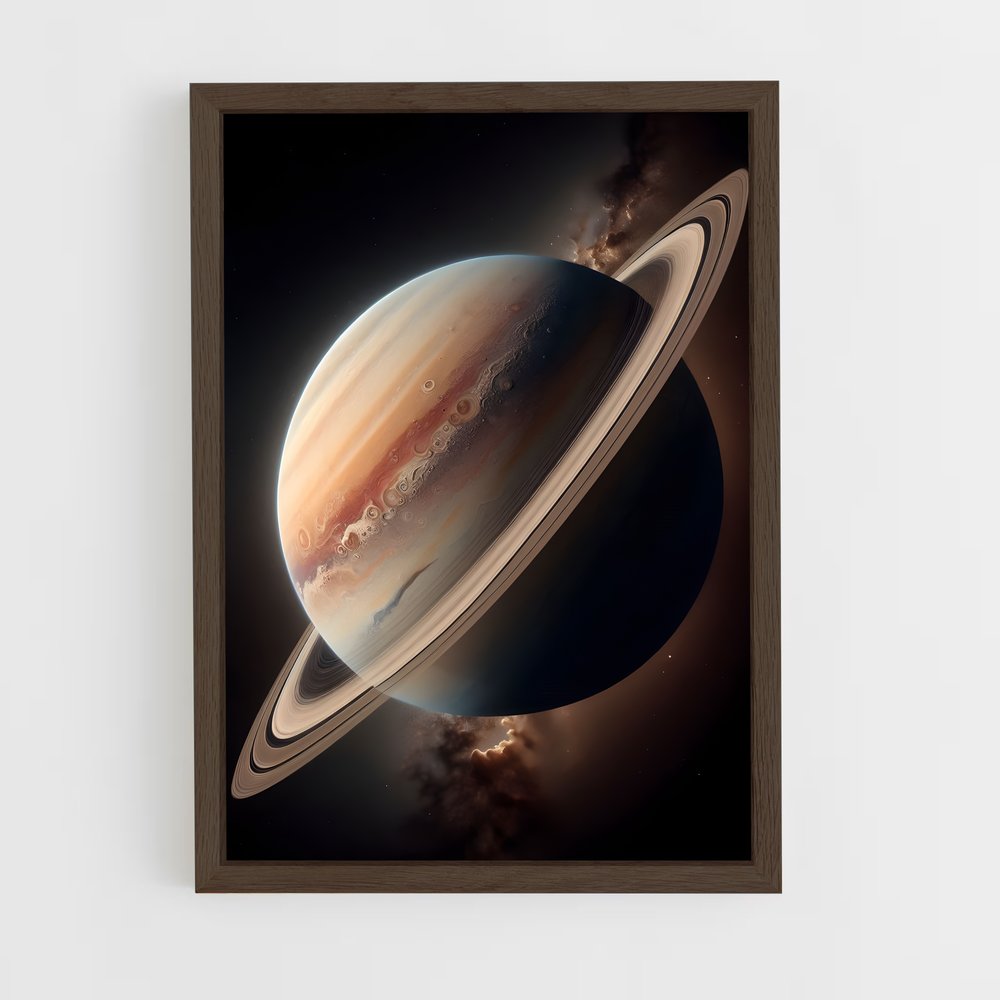 Poster Saturne magnifique – affiche Système solaire (vue 5)