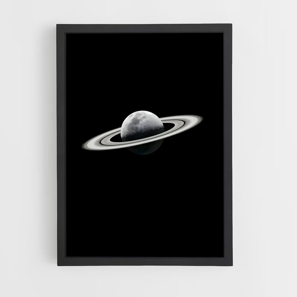 Poster L'Odyssée de Saturne – affiche Système solaire (vue 2)