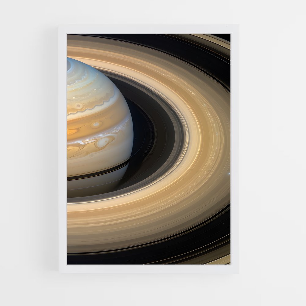 Poster Saturne Envoûtant – affiche Système solaire (vue 3)