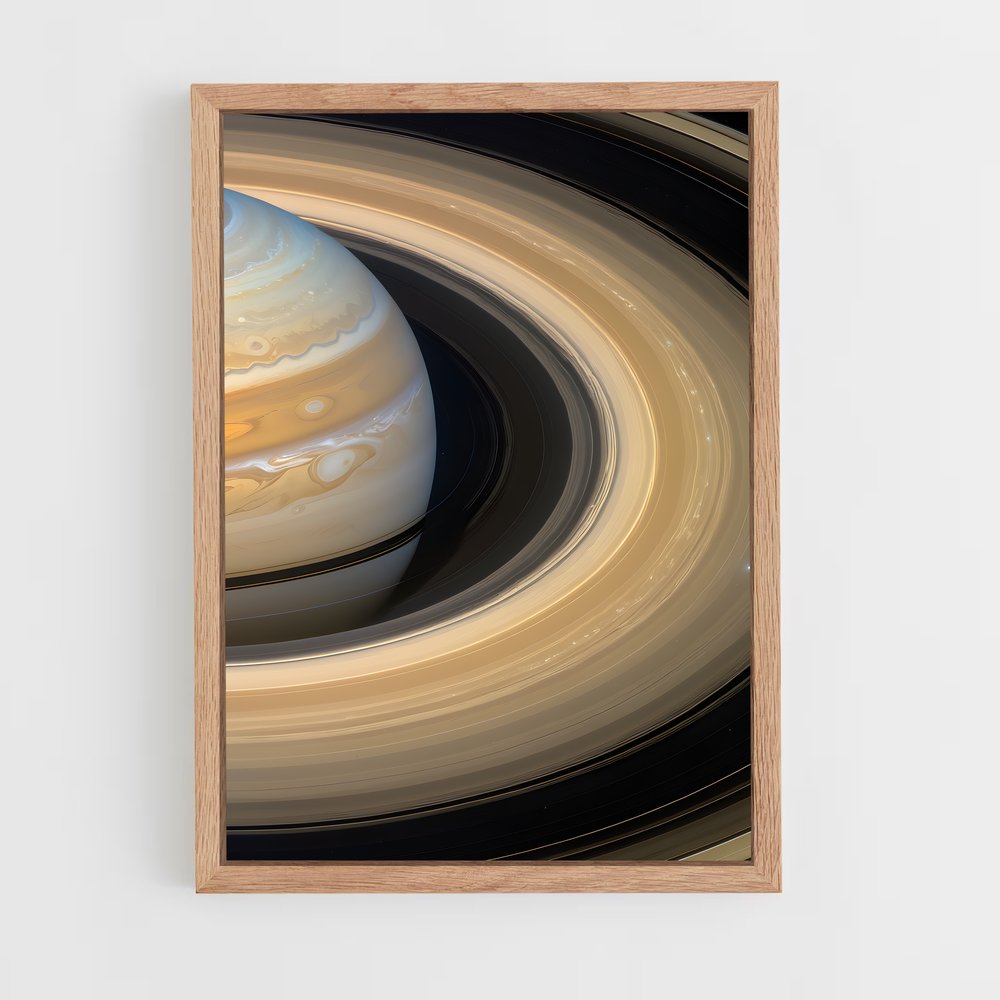 Poster Saturne Envoûtant – affiche Système solaire (vue 4)