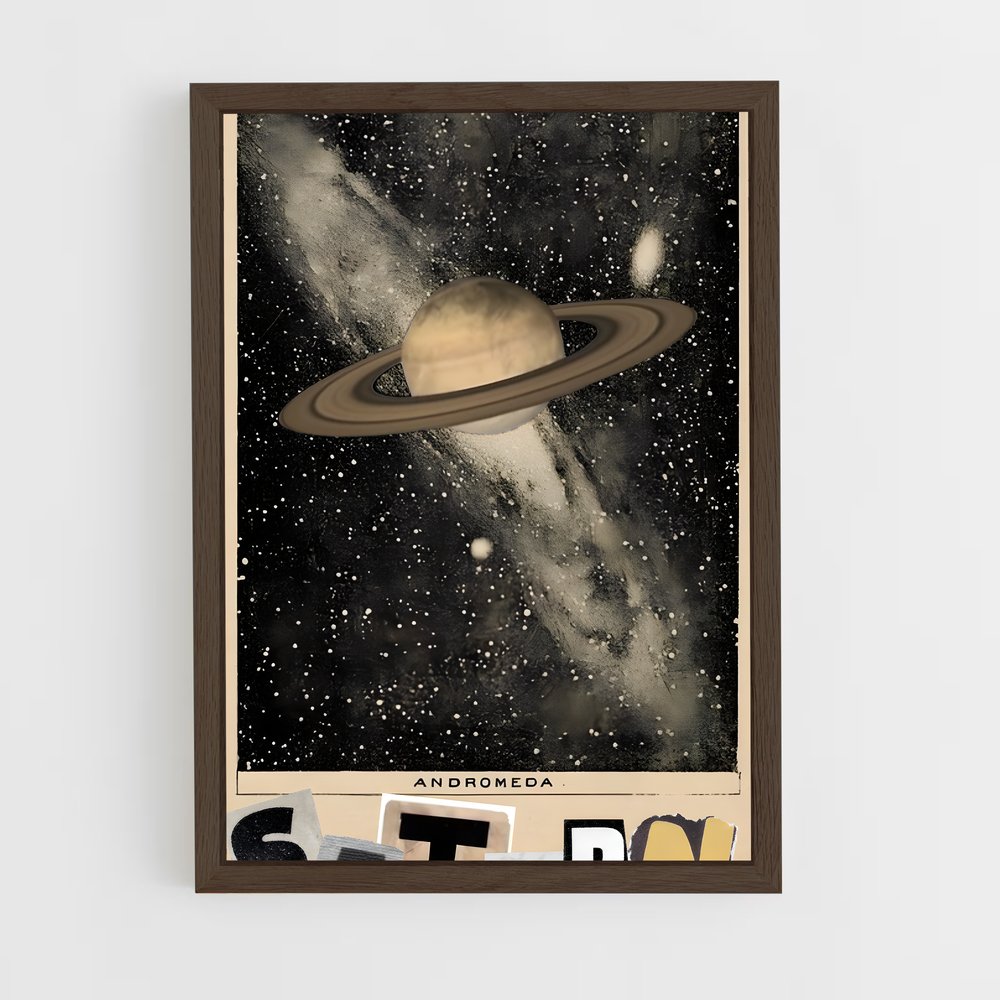 Poster Saturne Majestueux – affiche Système solaire (vue 5)