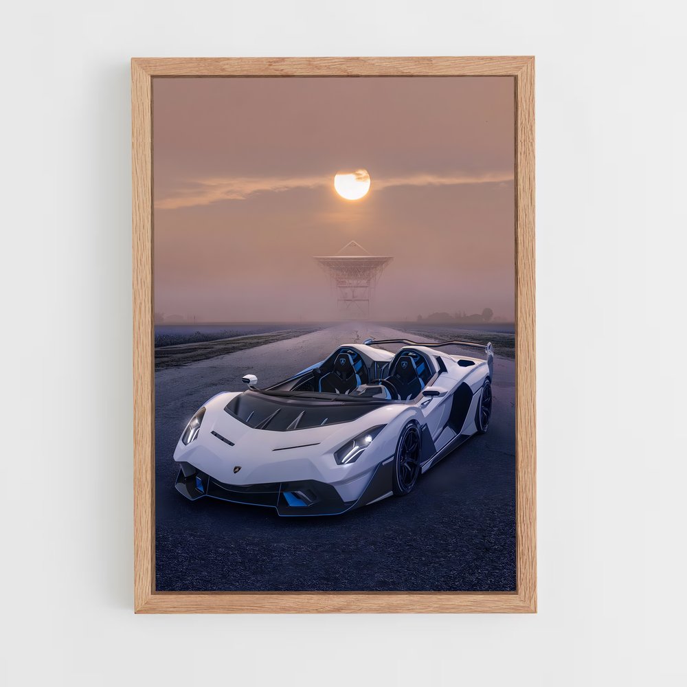 Poster magie routes – affiche Lamborghini (vue 4)