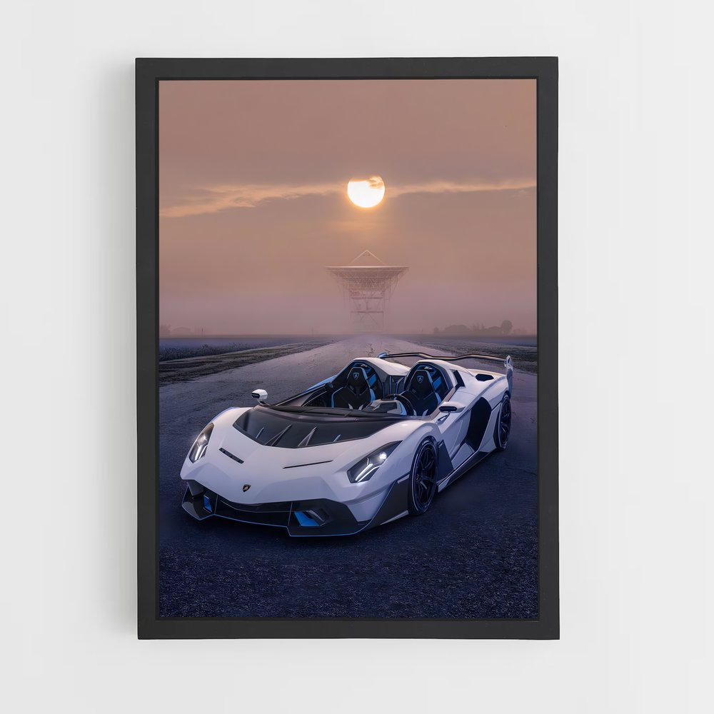 Poster magie routes – affiche Lamborghini (vue 2)