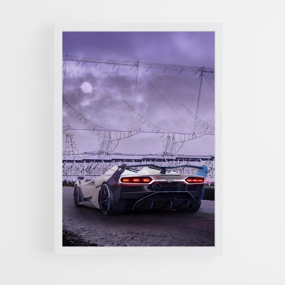 Poster ciel promesses – affiche Lamborghini (vue 3)