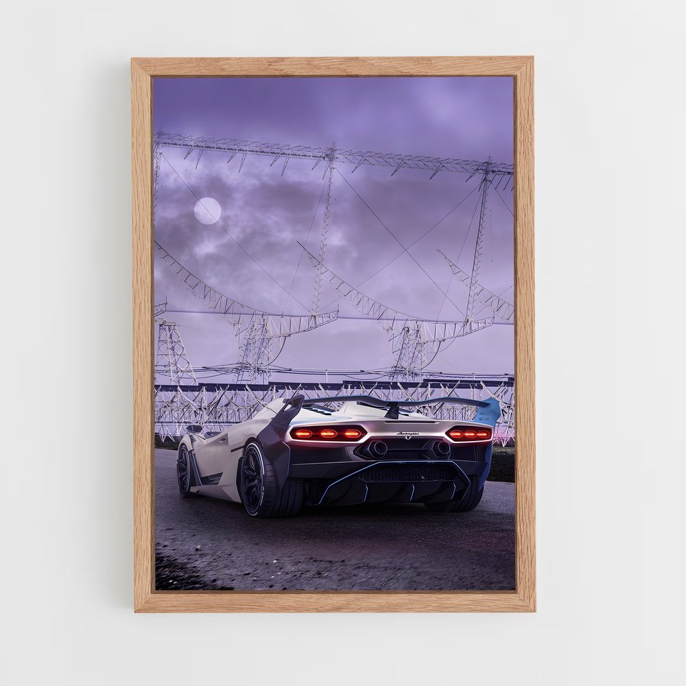Poster ciel promesses – affiche Lamborghini (vue 4)