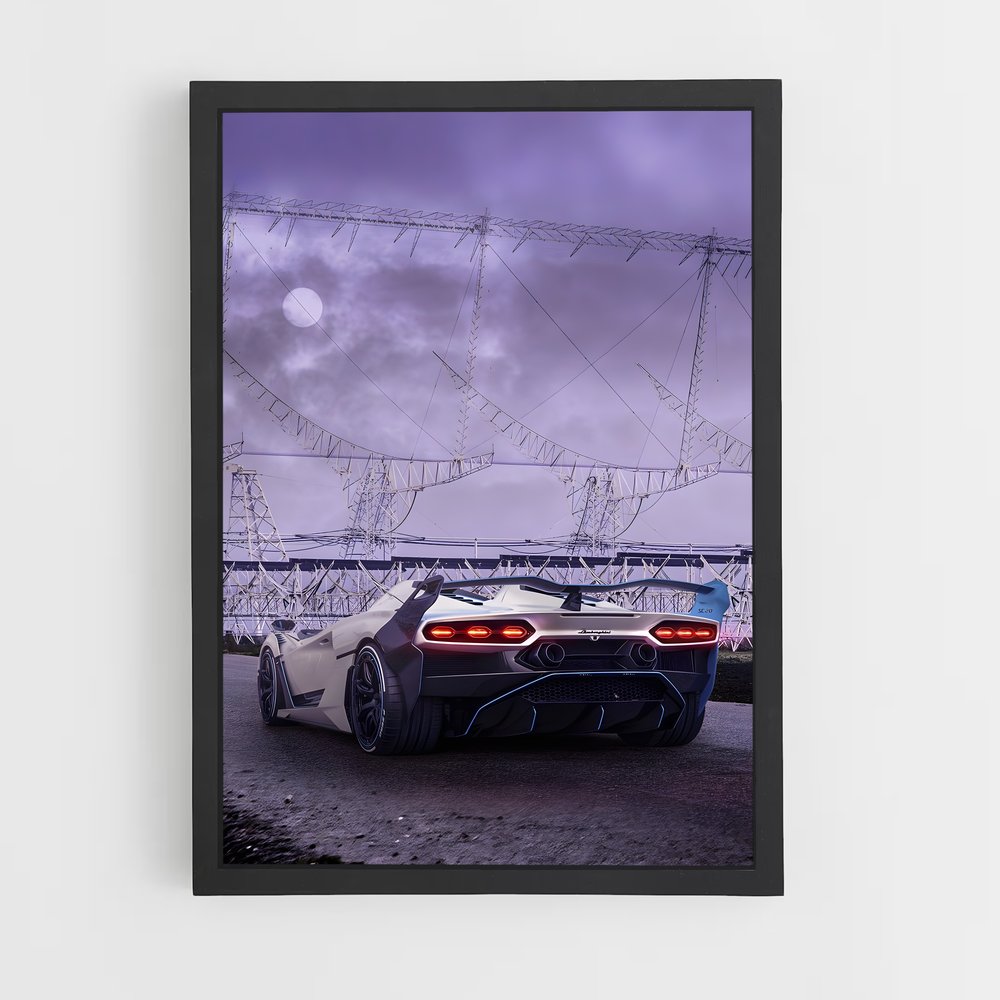 Poster ciel promesses – affiche Lamborghini (vue 2)
