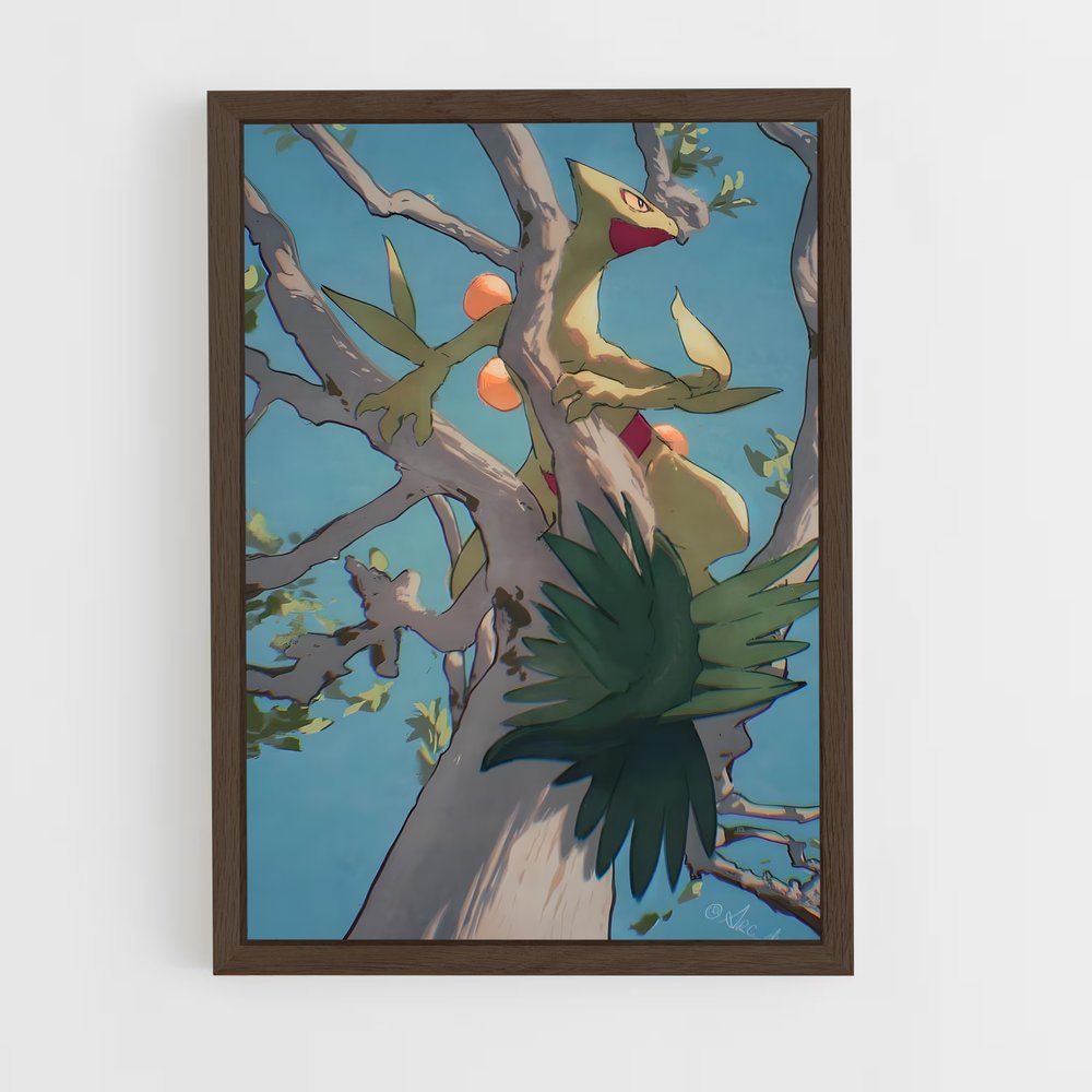 Poster Sceptile en Haut de l'Arbre – affiche Pokemon (vue 5)