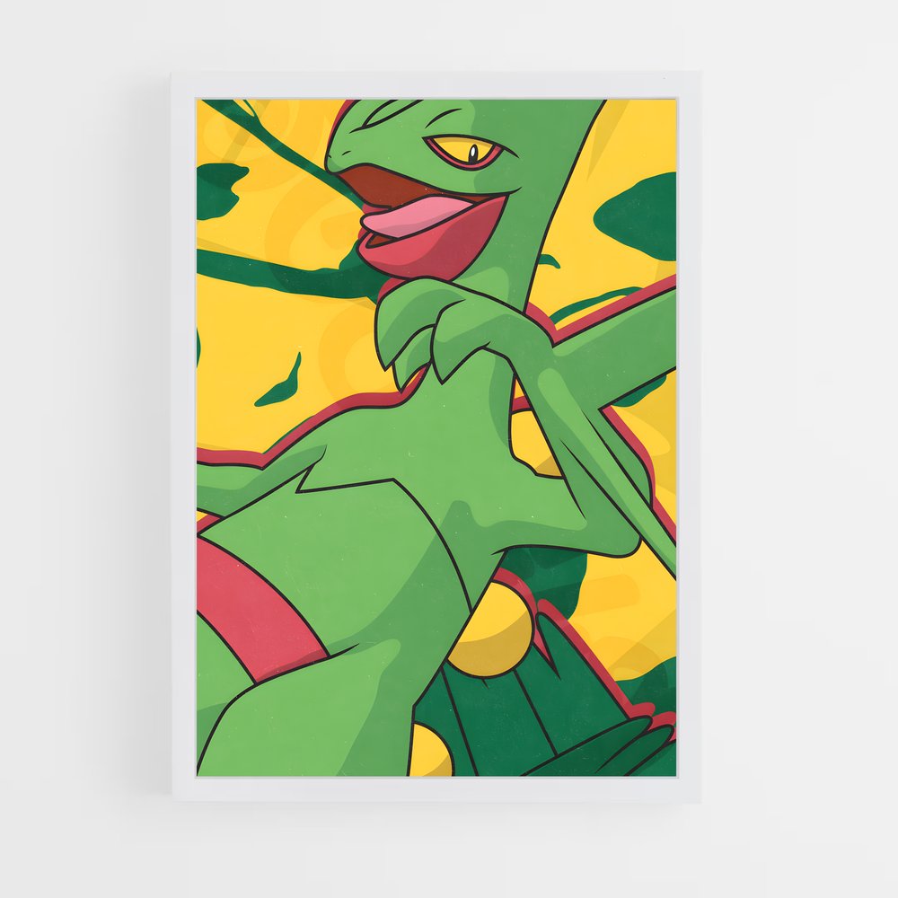 Poster Sceptile Émeraude – affiche Pokemon (vue 3)