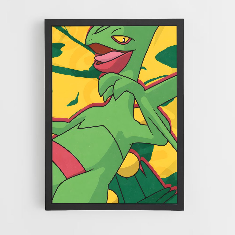 Poster Sceptile Émeraude – affiche Pokemon (vue 2)
