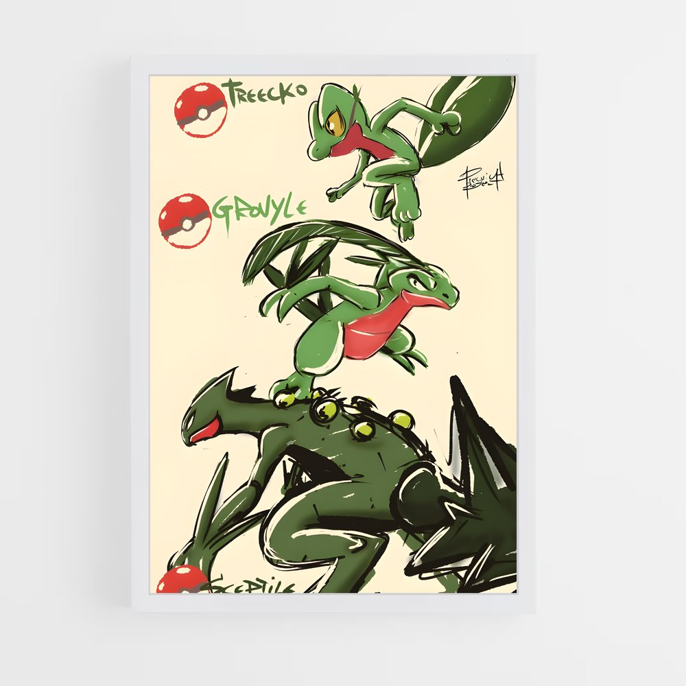 Poster L'Œil de Sceptile – affiche Pokemon (vue 3)