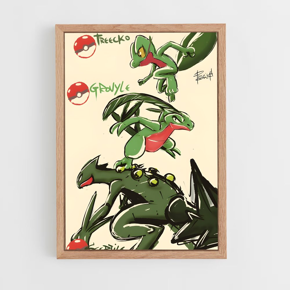 Poster L'Œil de Sceptile – affiche Pokemon (vue 4)