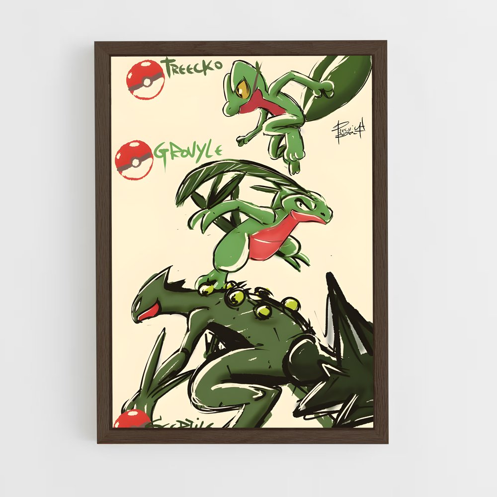 Poster L'Œil de Sceptile – affiche Pokemon (vue 5)