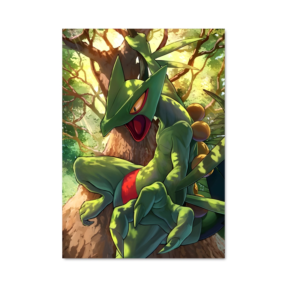 Poster Sceptile: Feuille Émeraude – affiche Pokemon