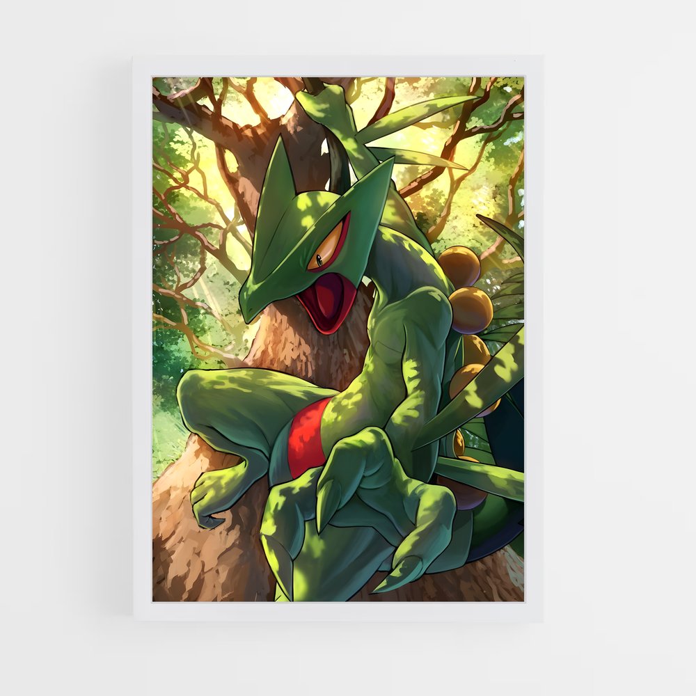 Poster Sceptile: Feuille Émeraude – affiche Pokemon (vue 3)
