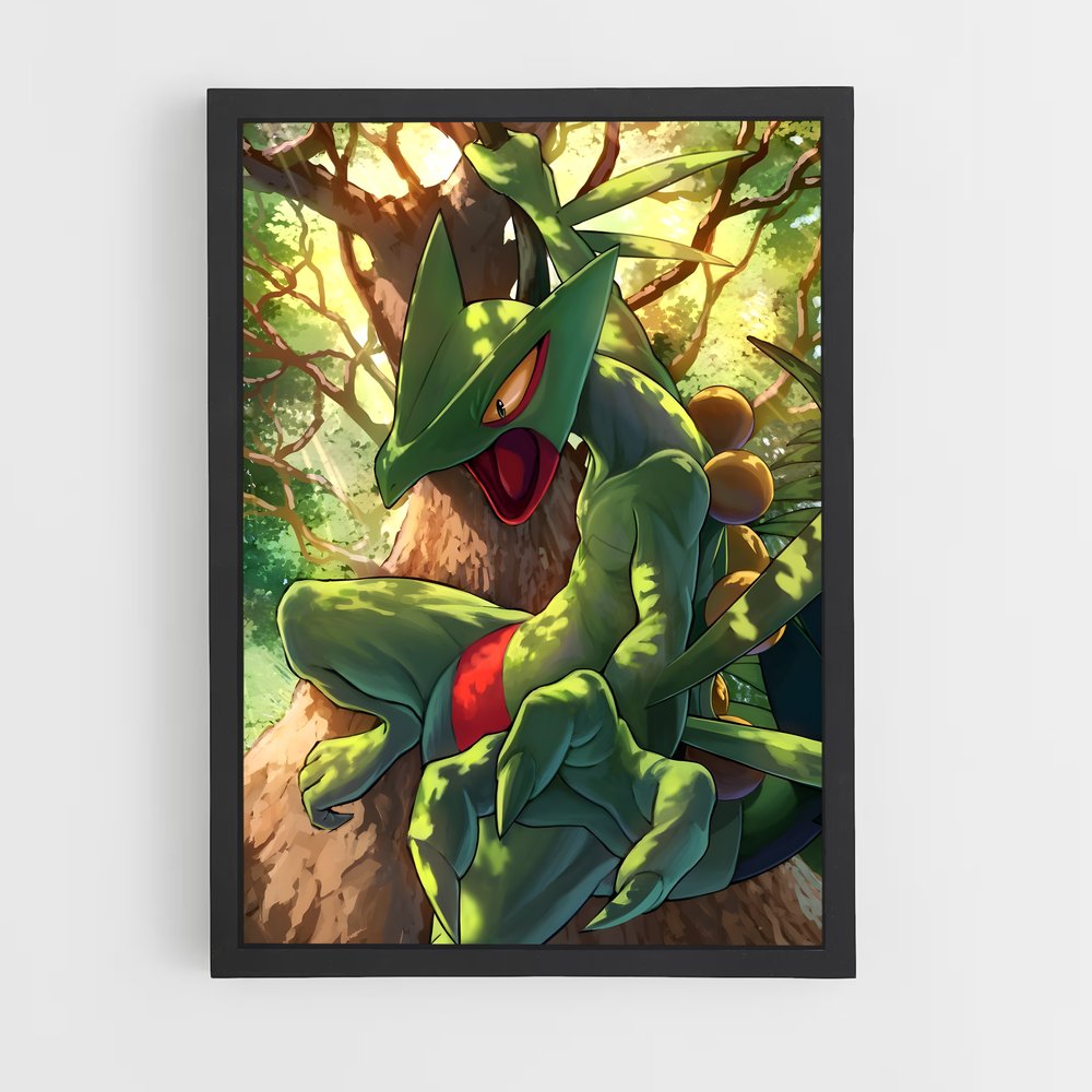 Poster Sceptile: Feuille Émeraude – affiche Pokemon (vue 2)