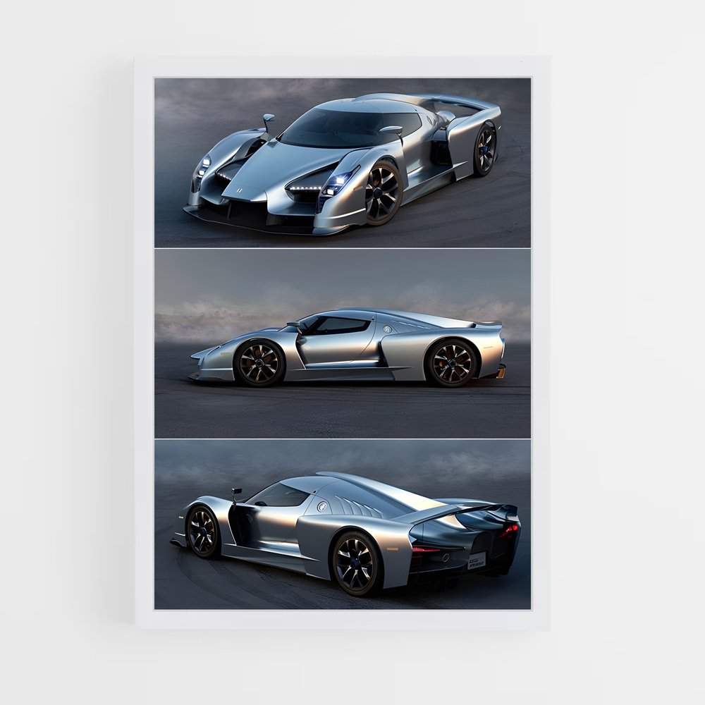 Poster Scg de puissance – affiche Glickenhaus (vue 3)