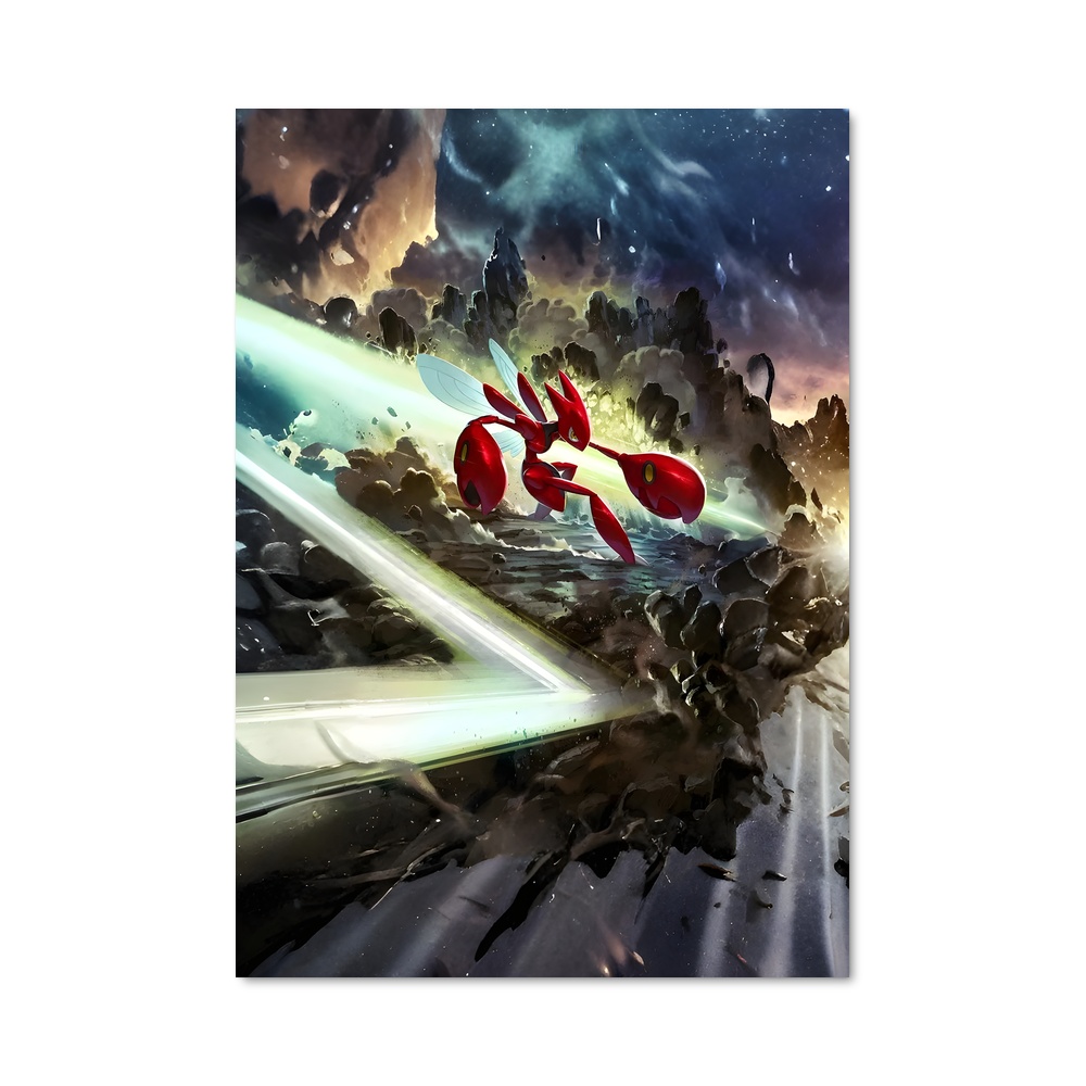 Poster Scizor galactique – affiche Pokemon