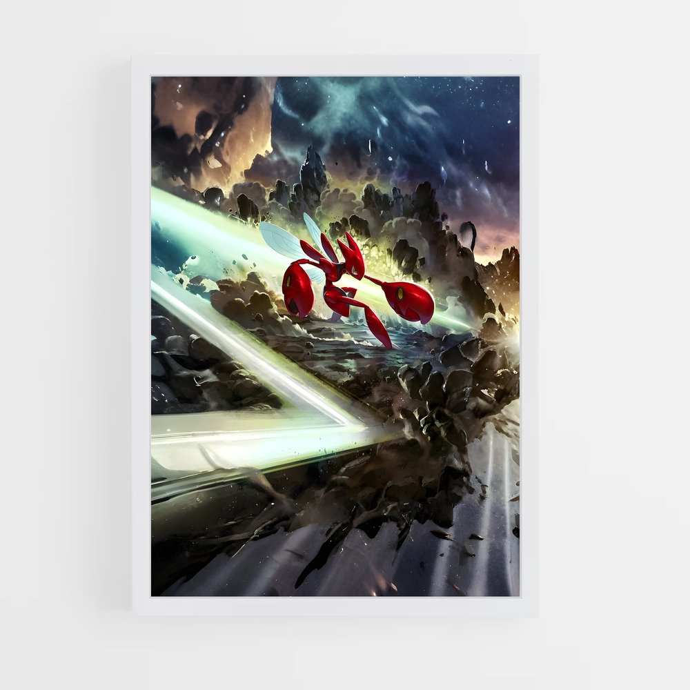 Poster Scizor galactique – affiche Pokemon (vue 3)