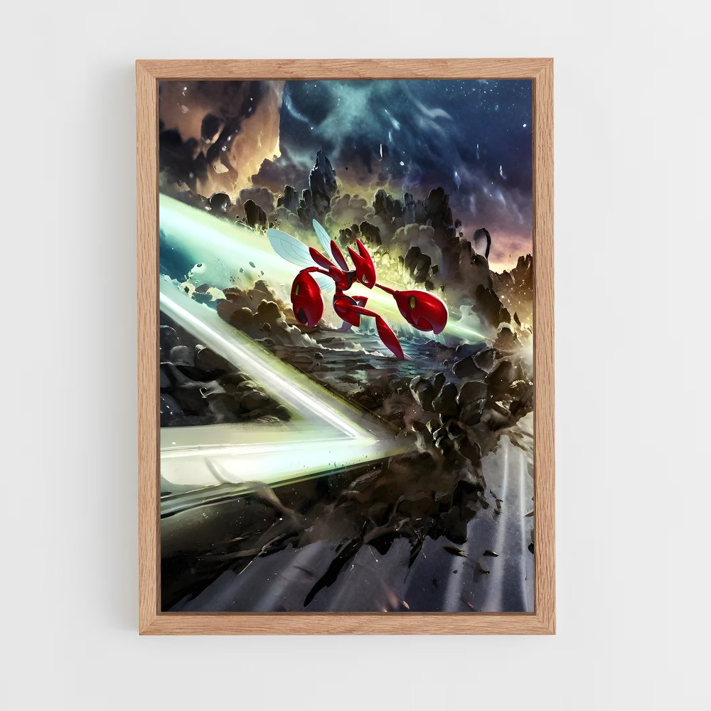 Poster Scizor galactique – affiche Pokemon (vue 4)