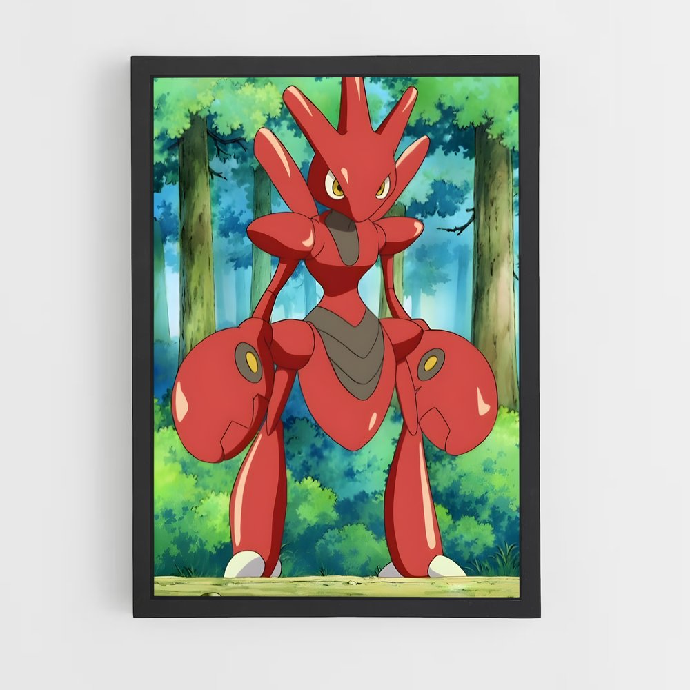 Poster Scizor : L'Art de la Mêlée – affiche Pokemon (vue 2)