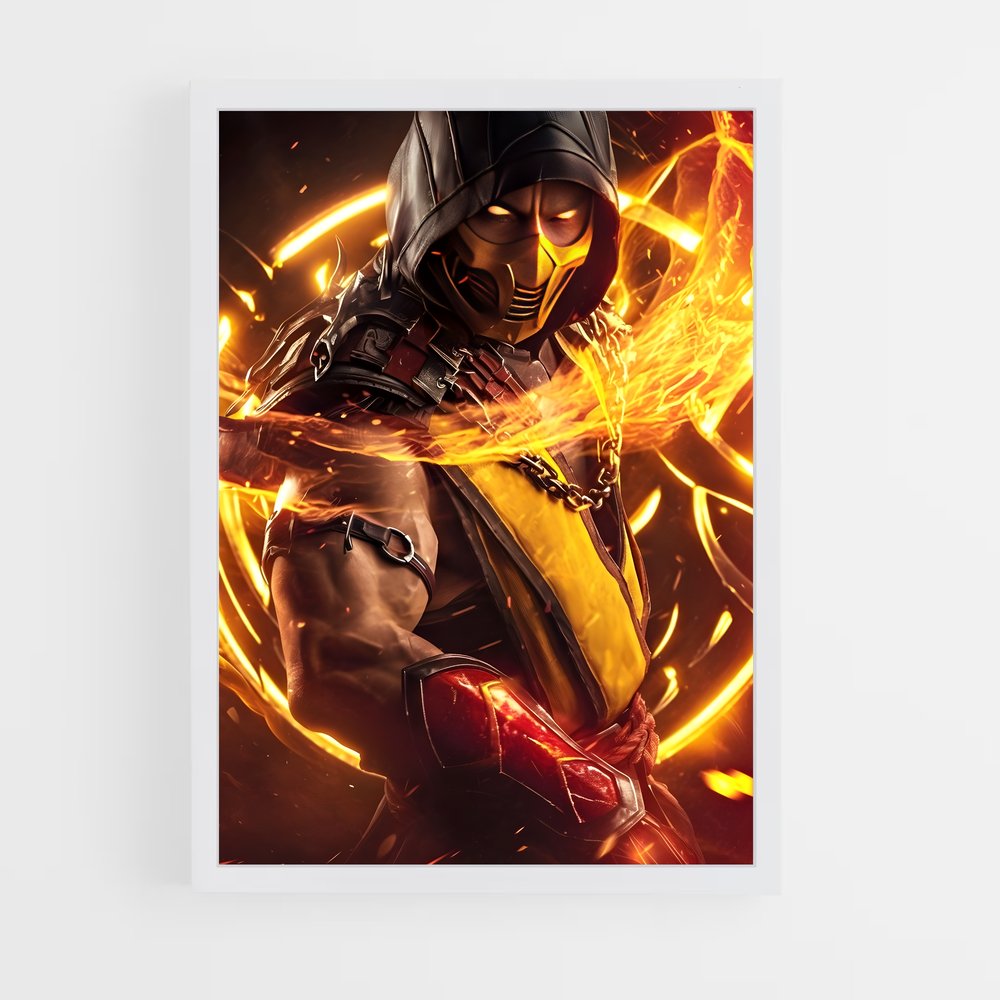 Poster Scorpion Fury – affiche Mortal kombat (vue 3)